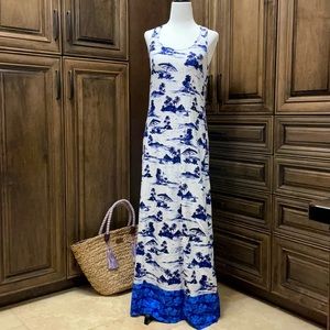 Adorable tropical Tommy Bahama maxi dress